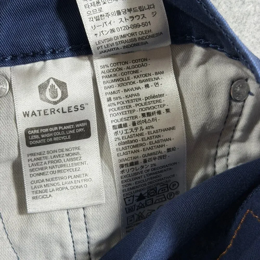 Levi's 541 Athletic Taper Jeans Mens 32x32 Navy Blue Stretch Denim Red Tab